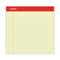 Perforated Ruled Writing Pads, Wide/legal Rule, Red Headband, 50 Canary-yellow 8.5 X 14 Sheets, Dozen