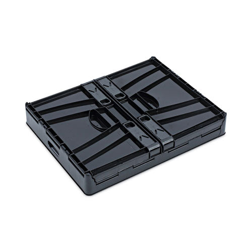 Collapsible Crate, Letter/legal Files, 17.25" X 14.25" X 10.5", Black/gray, 2/pack