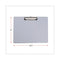 Plastic Brushed Aluminum Clipboard, Landscape Orientation, 0.5" Clip Capacity, Holds 11 X 8.5 Sheets, Silver