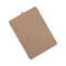 Hardboard Clipboard, 1.25" Clip Capacity, Holds 8.5 X 11 Sheets, Brown, 3/pack