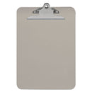 Plastic Clipboard With High Capacity Clip, 1.25" Clip Capacity, Holds 8.5 X 11 Sheets, Translucent Black