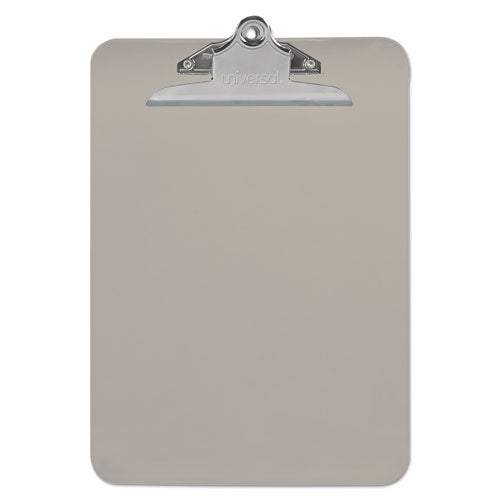 Plastic Clipboard With High Capacity Clip, 1.25" Clip Capacity, Holds 8.5 X 11 Sheets, Translucent Black