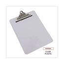 Plastic Clipboard With High Capacity Clip, 1.25" Clip Capacity, Holds 8.5 X 11 Sheets, Clear