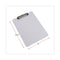 Plastic Clipboard With Low Profile Clip, 0.5" Clip Capacity, Holds 8.5 X 11 Sheets, Clear