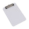 Plastic Clipboard With Low Profile Clip, 0.5" Clip Capacity, Holds 5 X 8 Sheets, Clear