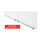 Frameless Magnetic Glass Marker Board, 48 X 36, White Surface