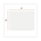 Frameless Glass Marker Board, 48 X 36, White Surface