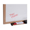 Deluxe Melamine Dry Erase Board, 36 X 24, Melamine White Surface, Oak Fiberboard Frame