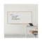 Deluxe Melamine Dry Erase Board, 96 X 48, Melamine White Surface, Oak Fiberboard Frame