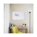 Melamine Dry Erase Board With Aluminum Frame, 36 X 24, White Surface, Anodized Aluminum Frame