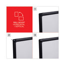 Design Series Deluxe Dry Erase Board, 36 X 24, White Surface, Black Anodized Aluminum Frame