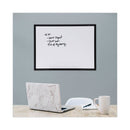 Design Series Deluxe Dry Erase Board, 24 X 18, White Surface, Black Anodized Aluminum Frame