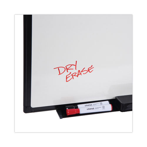 Design Series Deluxe Dry Erase Board, 24 X 18, White Surface, Black Anodized Aluminum Frame