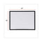 Design Series Deluxe Dry Erase Board, 24 X 18, White Surface, Black Anodized Aluminum Frame