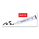 Dry Erase Marker, Medium Bullet Tip, Black, Dozen