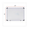 Modern Melamine Dry Erase Board With Aluminum Frame, 24 X 18, White Surface