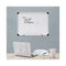 Modern Melamine Dry Erase Board With Aluminum Frame, 24 X 18, White Surface