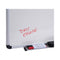 Modern Melamine Dry Erase Board With Aluminum Frame, 48 X 36, White Surface