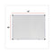 Modern Melamine Dry Erase Board With Aluminum Frame, 48 X 36, White Surface