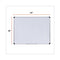 Magnetic Steel Dry Erase Marker Board, 48 X 36, White Surface, Aluminum/plastic Frame