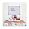 Magnetic Steel Dry Erase Marker Board, 48 X 36, White Surface, Aluminum/plastic Frame