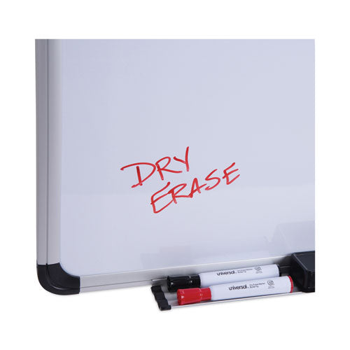 Magnetic Steel Dry Erase Marker Board, 48 X 36, White Surface, Aluminum/plastic Frame