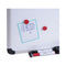 Magnetic Steel Dry Erase Marker Board, 48 X 36, White Surface, Aluminum/plastic Frame