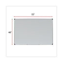 Magnetic Steel Dry Erase Marker Board, 72 X 48, White Surface, Aluminum/plastic Frame