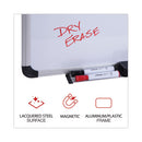 Magnetic Steel Dry Erase Marker Board, 72 X 48, White Surface, Aluminum/plastic Frame