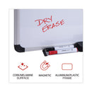 Cork/dry Erase Board, Melamine, 24 X 18, Black/gray Aluminum/plastic Frame