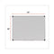 Deluxe Porcelain Magnetic Dry Erase Board, 48 X 36, White Surface, Silver/black Aluminum Frame