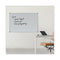 Deluxe Porcelain Magnetic Dry Erase Board, 72 X 48, White Surface, Silver/black Aluminum Frame