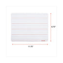 Lap/learning Dry-erase Board, Penmanship Ruled, 11.75 X 8.75, White Surface, 6/pack