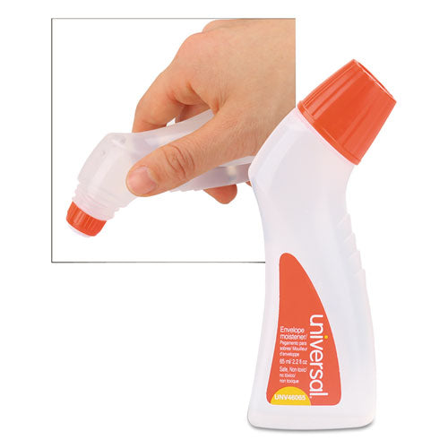 Envelope Moistener With Adhesive, 2.2 Oz Bottle, Clear