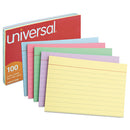 Index Cards, Ruled, 5 X 8, Assorted, 100/pack