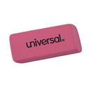 Bevel Block Erasers, For Pencil Marks, Slanted-edge Rectangular Block, Large, Pink, 20/pack