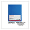 Laminated Two-pocket Folder, Cardboard Paper, 100-sheet Capacity, 11 X 8.5, Blue, 25/box