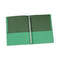 Two-pocket Portfolios With Tang Fasteners, 0.5" Capacity, 11 X 8.5, Green, 25/box