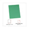 Two-pocket Portfolios With Tang Fasteners, 0.5" Capacity, 11 X 8.5, Green, 25/box