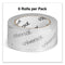 Deluxe General-purpose Acrylic Box Sealing Tape, 1.7 Mil, 3" Core, 1.88" X 109 Yds, Clear, 6/pack