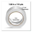 Deluxe General-purpose Acrylic Box Sealing Tape, 3" Core, 1.88" X 109 Yds, Clear, 12/pack