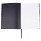 Casebound Hardcover Notebook, 1-subject, Wide/legal Rule, Dark Blue/white Cover, (150) 10.25 X 7.63 Sheets