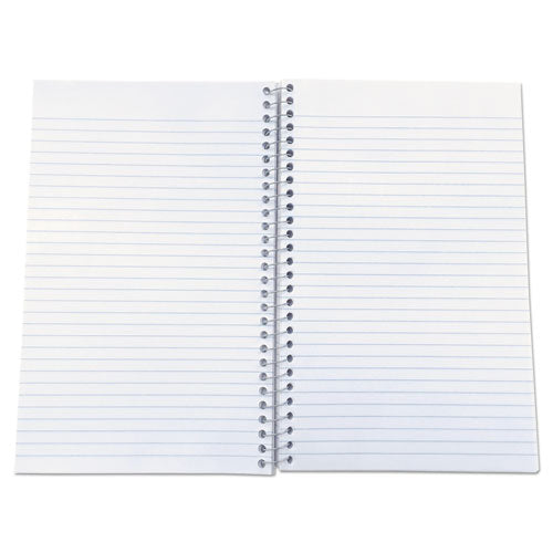 Wirebound Notebook, 3-subject, Medium/college Rule, Black Cover, (120) 9.5 X 6 Sheets