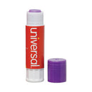 Glue Stick, 0.28 Oz, Applies Purple, Dries Clear, 12/pack