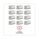 Deluxe Quick Set-up String-and-button Boxes, Letter Files, White, 12/carton