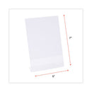 Clear L-style Freestanding Frame, 5 X 7 Insert, 3/pack