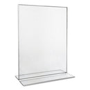 Clear 2-sided T-style Freestanding Frame, 8.5 X 11, 2/pack