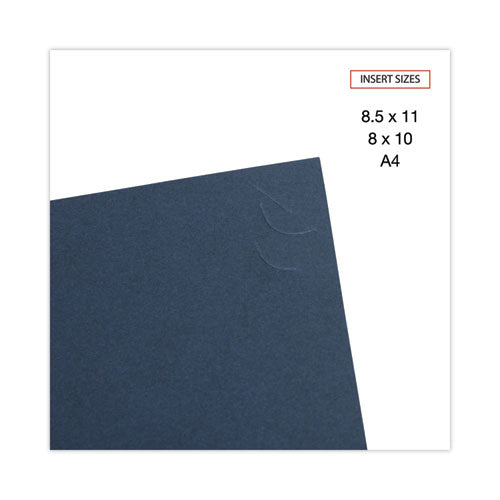 Certificate/document Cover, 8.5 X 11; 8 X 10; A4, Navy, 6/pack