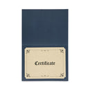 Certificate/document Cover, 8.5 X 11; 8 X 10; A4, Navy, 6/pack