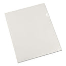 Project Folders, Letter Size, Clear, 25/pack